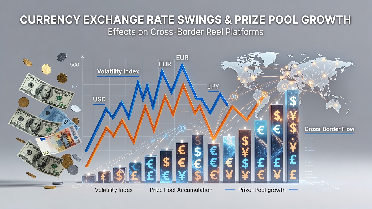 Chart displaying major currency pairs alongside progressive jackpot pool values across international slot networks