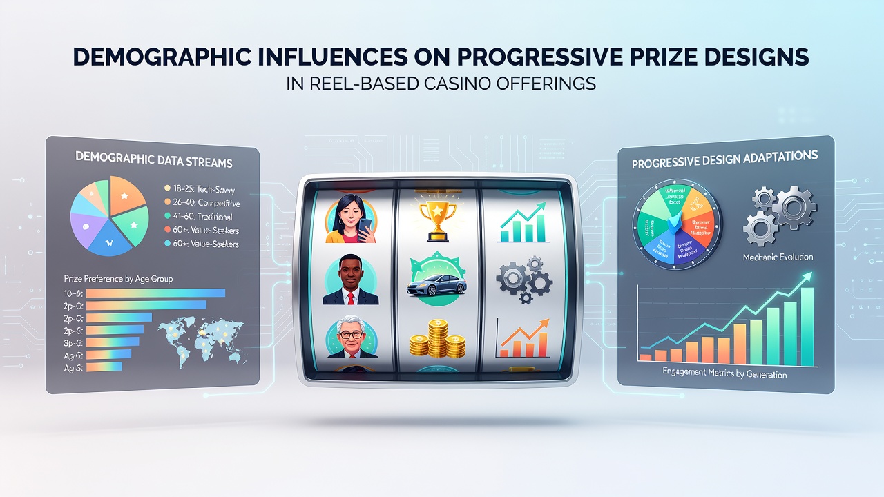 Diverse player groups engaging with progressive slot machines in a modern casino setting