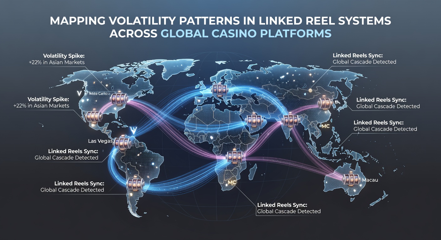 Visual representation of volatility heatmaps across interconnected slot reel networks on international platforms