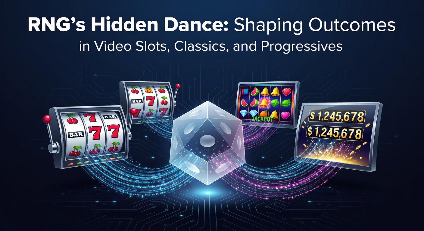 Digital visualization of random number generation algorithms pulsing like a hidden rhythm behind slot reels, illustrating the invisible forces at play in casino games