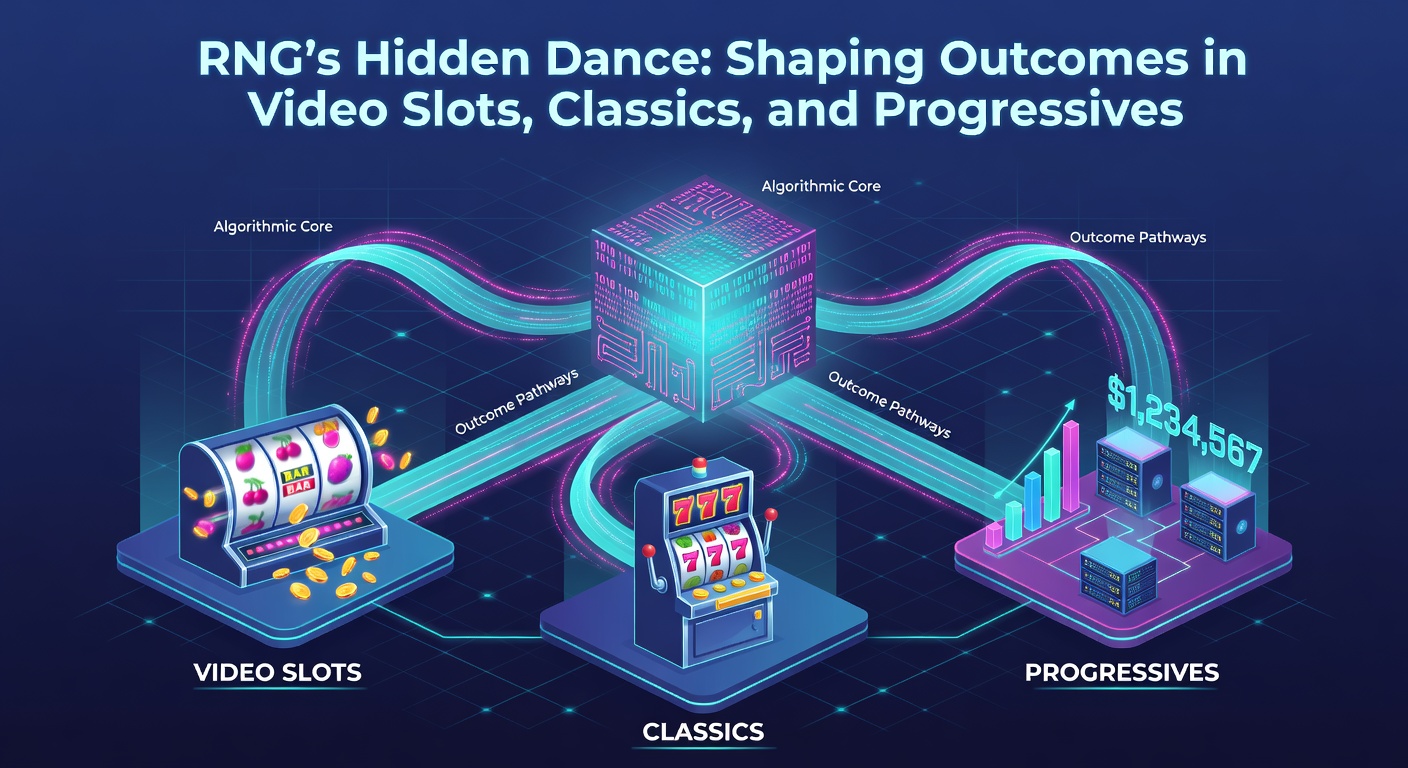 Close-up of a progressive slot jackpot meter ticking upward alongside RNG code snippets, highlighting the convergence of chance and escalating prizes